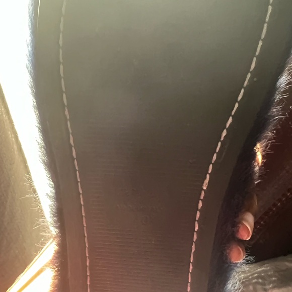 Luxury inspired  fashion fur mules Navy - Picture 5 of 6